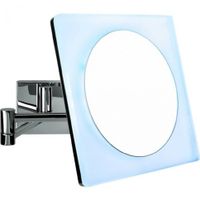 Косметическое зеркало COLOMBO DESIGN SPECCHI INGRANDITORI B9756 настенное с подсветкой увеличение 3 раза питание от сети цвет хром — фото 1, Косметические зеркала