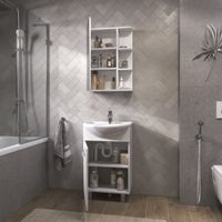 Тумба под раковину VIGO Hoska 50 напольная белый (228) — фото 6, Тумбы под раковину