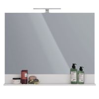 Товар: Зеркало Lemark ROMANCE 100 см с полкой, цвет: Белый глянец LM07R100Z - фото 1 Зеркало Lemark ROMANCE 100 см с полкой, цвет: Белый глянец LM07R100Z — фото 1, Зеркала в ванную комнату