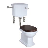 Товар: BELLA Комплект унитаз напольный выпуск в стену, бачок низкий с ручкой хром, белый (БЕЗ КРЫШКИ) 30324 - фото 2 BELLA Комплект унитаз напольный выпуск в стену, бачок низкий с ручкой хром, белый (БЕЗ КРЫШКИ) 30324 — фото 2, Напольные унитазы