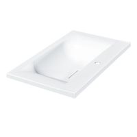 Раковина из искусственного камня, цвет белый арт-VCB-3M750W — фото 3, Раковины встраиваемые сверху