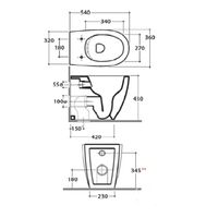 Товар: Унитаз GLOBO 4ALL напольный приставной безободковый цвет белый MD004BI - фото 3 Унитаз GLOBO 4ALL напольный приставной безободковый цвет белый MD004BI — фото 3, Приставные унитазы