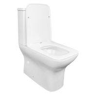 Унитаз-компакт Azario Fresco 360х620х800 напольный, безободковый, с быстросъемным сиденьем микролифт арт-AZ-8302 — фото 1, Напольные унитазы