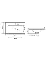 Товар: Agger Раковина встраиваемая санфарфор, белый глянец арт-ASF11600 - фото 7 Agger Раковина встраиваемая санфарфор, белый глянец арт-ASF11600 — фото 7, Раковины встраиваемые снизу
