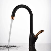 Смеситель для кухни D&K Venice , черный/золото арт-DA1032459 — фото 1, Смесители для кухни