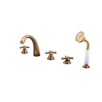 MORAVA смеситель каскадный на 5 отверстий, ЦВЕТ БРОНЗА арт-MK376.5PSM — фото 1, Смеситель для ванны