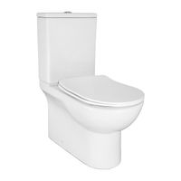 Унитаз-компакт напольный AZARIO Ambra 645x370x815 безободковый, в комплекте с арматурой Geberit и сиденьем микролифт арт-AZ-848G — фото 1, Напольные унитазы