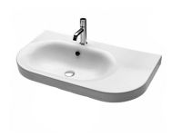 Товар: Раковина HATRIA DAYTIME Y0YJ01 подвесная с одним отверстием с переливом цвет белый - фото 1 Раковина HATRIA DAYTIME Y0YJ01 подвесная с одним отверстием с переливом цвет белый — фото 1, Раковины подвесные