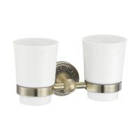 Стакан двойной для ванной комнаты Rose , бронза арт-RG1022Q — фото 1, Стаканы для зубных щеток