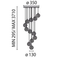 Товар: Подвесной светильник Maytoni MOD254PL-12BS - фото 5 Подвесной светильник Maytoni MOD254PL-12BS — фото 5, Подвесные светильники