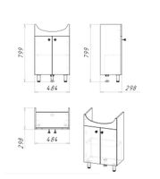 Товар: Тумба напольная "КРИТ-ЭКО 50 см" разборная (ум.Уют-50/Рива-50) арт-105005 - фото 2 Тумба напольная "КРИТ-ЭКО 50 см" разборная (ум.Уют-50/Рива-50) арт-105005 — фото 2, Тумбы под раковину