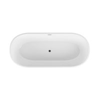 Ванна отдельностоящая Grossman Forta GR-27021MB (170х75х58) цвет черный/белый матовый,1 место — фото 2, Акриловые ванны