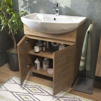 Тумба под раковину VIGO Wing 70 напольная дуб золотой арт-tn.WIN.BAL.70.2D дуб золотой — фото 3, Тумбы под раковину