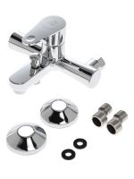 OneLife Полимерный смеситель для ванны с душ.гарнитуром, хром арт-P05-611cr — фото 5, Смеситель для ванны