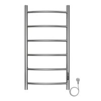 Полотенцесушитель электрический AZARIO VERONA 400/800 6 секций, диммер справа, хром арт-AZ04848 — фото 1, Электрические полотенцесушители