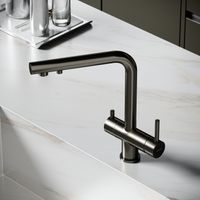 Смеситель для кухни SANCOS Foster с возможностью подключения фильтра для воды, цвет вороненая сталь, арт. SC4014GG — фото 8, Смесители для кухни