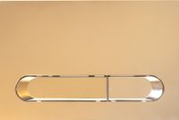 KK-POL 350/PSG/050-00-00 M09 Пластиковая панель смыва для инсталляции, цвет золото глянец — фото 1, Панели