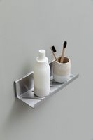 Полка Aquanet Магнум 30x8 сталь браш, открытая арт-00334113 — фото 1, Полки для ванной и душа