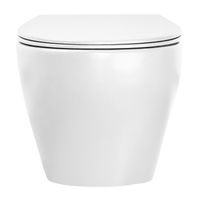 Унитаз подвесной Azario Keras 370х520х360 безободковый, с быстросъемным сиденьем микролифт, белый глянцевый арт-AZ-99046W — фото 7, Подвесные унитазы