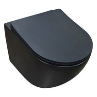 Сет AZARIO инсталляция + Унитаз подвесной Gloria с быстросъемным сиденьем микролифт, черный матовый арт-AZ-8010-1000+AZ-2003MB — фото 4, Комплекты унитаз + инсталляция