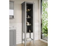 62241 Valarte Пенал 55 см левый цвет серый матовый VITRA — фото 1, Пеналы для ванной комнаты