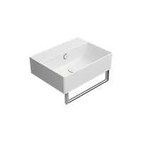 Товар: раковина подвесная/накладная KUBE X 45x35 белый матовый арт-9485109 - фото 3 раковина подвесная/накладная KUBE X 45x35 белый матовый арт-9485109 — фото 3, Раковины подвесные