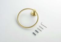 Товар: AQ4112BG ЕВРОПА полотенцедержатель кольцо, шлиф. золото - фото 2 AQ4112BG ЕВРОПА полотенцедержатель кольцо, шлиф. золото — фото 2, Полотенцедержатели