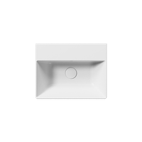 раковина подвесная/накладная KUBE X 45x35 белый матовый арт-9485109 — фото 1, Раковины подвесные