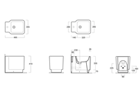 Товар: Биде SIMAS FLOW Напольное приставное с одним отверстием цвет белый FL62 - фото 2 Биде SIMAS FLOW Напольное приставное с одним отверстием цвет белый FL62 — фото 2, Биде напольные