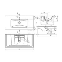 раковина 1005х475х187 Эйфория-100 — фото 1, Раковины