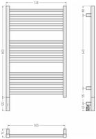 Товар: Полотенцесушитель электрический Сунержа Модус 3.1 800х500 МЭМ левый Золото 03-5900-8050 - фото 3 Полотенцесушитель электрический Сунержа Модус 3.1 800х500 МЭМ левый Золото 03-5900-8050 — фото 3, Электрические полотенцесушители