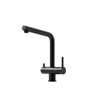 Смеситель для кухни SANCOS Spin с поворотным и вытяжным изливом, c краном для фильтрованной воды, цвет черный матовый, арт. SC4015MB — фото 1, Смесители для кухни