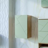 Товар: Шкаф навесной Бриклаер КРИСТАЛЛ 35х60 см, фисташковый 4627125416965 - фото 1 Шкаф навесной Бриклаер КРИСТАЛЛ 35х60 см, фисташковый 4627125416965 — фото 1, Шкафы для ванной