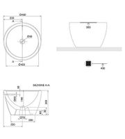 Товар: Раковина Scarabeo MATTY накладная с переливом без отверстий цвет белый арт-8055 - фото 5 Раковина Scarabeo MATTY накладная с переливом без отверстий цвет белый арт-8055 — фото 5, Раковины накладные