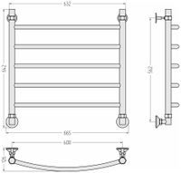 Товар: Полотенцесушитель водяной Стилье Аксиома-20 600х600 Без покрытия арт-00662-6060 - фото 4 Полотенцесушитель водяной Стилье Аксиома-20 600х600 Без покрытия арт-00662-6060 — фото 4, Водяные полотенцесушители