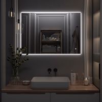 Зеркало с LED-подсветкой SIRIUS (70*100) /AQUA DE MARCO SIR70/100 — фото 6, Зеркала в ванную комнату