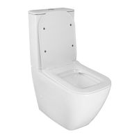 Унитаз-компакт Azario MIRADA S 385х620х920 напольный, безободковый в комплекте с бачком и сиденьем микролифт, белый арт-AZ-1288A — фото 1, Напольные унитазы