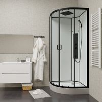 Ограждение VIVA90B N душевое Ceruttispa без поддона (90x90x195) — фото 304, Прямоугольные душевые уголки