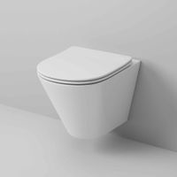 Унитаз подвесной Grossman (490х360х350) безободковый,белый с тонкой крышкой,микролифт,1 место арт-GR-4477S — фото 1, Подвесные унитазы