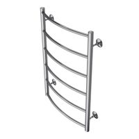 Полотенцесушитель водяной AZARIO VERONA 500/800 6 секций, нижнее/диагональное подключение, 1/2", хром арт-AZ04158 — фото 2, Водяные полотенцесушители