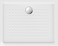 PIATTI DOCCIA душевой поддон над уровнем пола/вровень с полом 100x80х4,5 ceramic anti-slip керамический белый матовый арт-438509 — фото 1, Керамические душевые поддоны