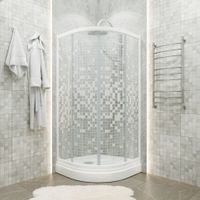 ДО Мозаика 100*100 А (3 места+сифон D90) арт-Щ0000061791 — фото 1, Душевые уголки четверть круга