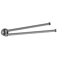 Полотенцедержатель COLOMBO DESIGN PLUS W4913 двойной цвет хром — фото 1, Полотенцедержатели