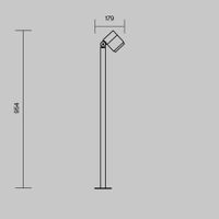 Ландшафтный светильник Outdoor O497FL-L12B3K — фото 8, Уличное освещение