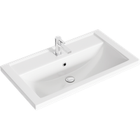 Напольная тумба в цвете дуб балтийский с двумя ящиками с умывальником арт-FRG0108DB+FRGN440 — фото 1, Тумбы с раковиной