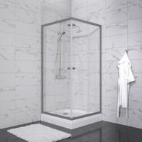 ДО "Вента-Графит" 90х90, квадрат, низ. подд. (2 места+сифонD90мм) арт-Щ0000076257 — фото 1, Квадратные душевые уголки