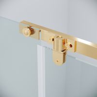 Душевое ограждение Grossman Pragma 100.K33.03.120.32.00-200.K33.03.90.32.00 (120х90х195) распашная,золото сатин,стекло прозрачное,2 места арт-120.K33.03.1290.32.00 — фото 8, Прямоугольные душевые уголки