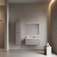 Тумба подвесная SANCOS Snob R 1.0 995х445х406, c одним ящиком оснащенным доводчиками, Doha Soft , арт.SNR1.0100RSM — фото 6, Тумбы под раковину