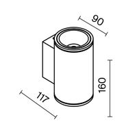 Настенный светильник (бра) Outdoor O303WL-L10W3K — фото 7, Уличное освещение