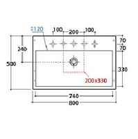 Товар: Раковина GLOBO STONE подвесная или накладная с пятью намеченными отверстиями цвет белый SCQ81BI - фото 3 Раковина GLOBO STONE подвесная или накладная с пятью намеченными отверстиями цвет белый SCQ81BI — фото 3, Раковины накладные